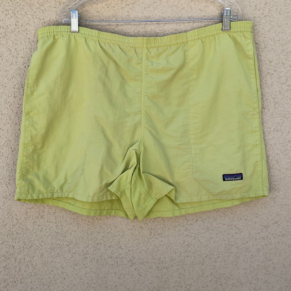 Patagonia Baggies Mens Swim Shorts Size L Vintage 90s Green *bad elastic*